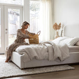 Faye Queen Bed Short - Off White