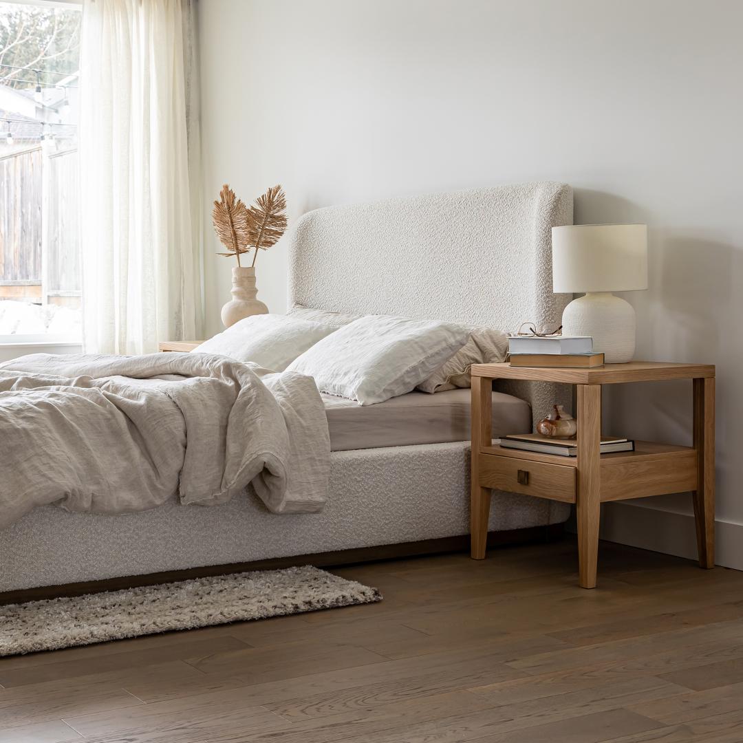 Faye Queen Bed Short - Off White