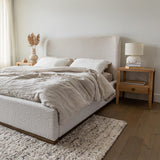 Faye Queen Bed Short - Off White
