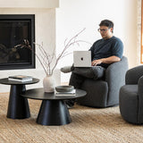 Fete Coffee Table - Smoked Black