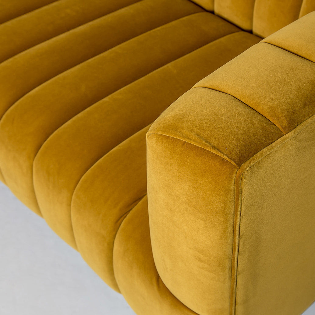Elliot Condo Sofa - Mustard
