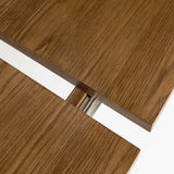 Fawn Extension Dining Table - Smoked Chestnut