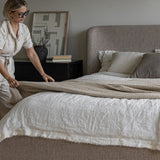 Faye King Storage Bed Short - Perfect Taupe