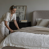 Faye King Storage Bed Short - Perfect Taupe