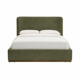 Faye Queen Storage Bed Short - Velvet Fern