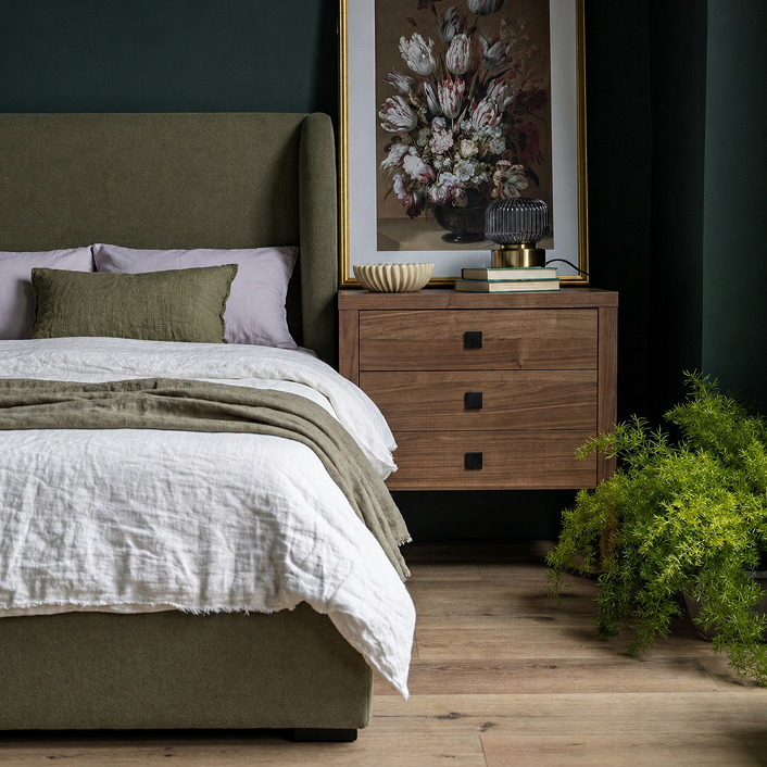 Fizz Queen Bed - Velvet Fern