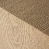 Forest Coffee Ottoman - Cream and Blonde Oak