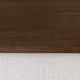 Forest Coffee Ottoman - Cream and Dark Brown