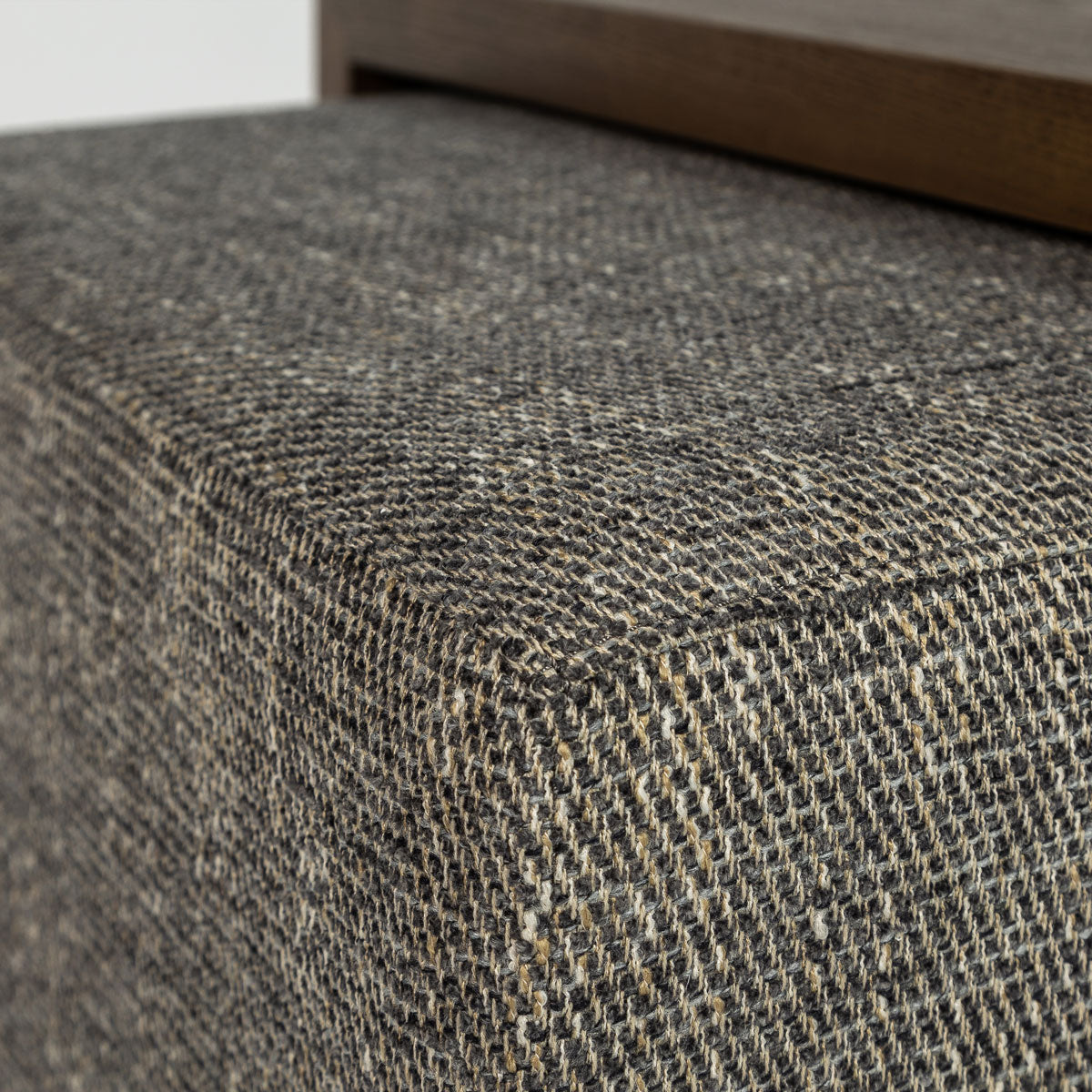 Forest Coffee Ottoman - Pepper and Dark Oak