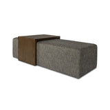 Forest Coffee Ottoman - Pepper and Dark Oak