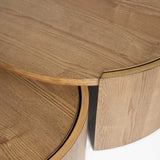 Forma Nesting Coffee Tables (Set of 2) - Rustic Oak