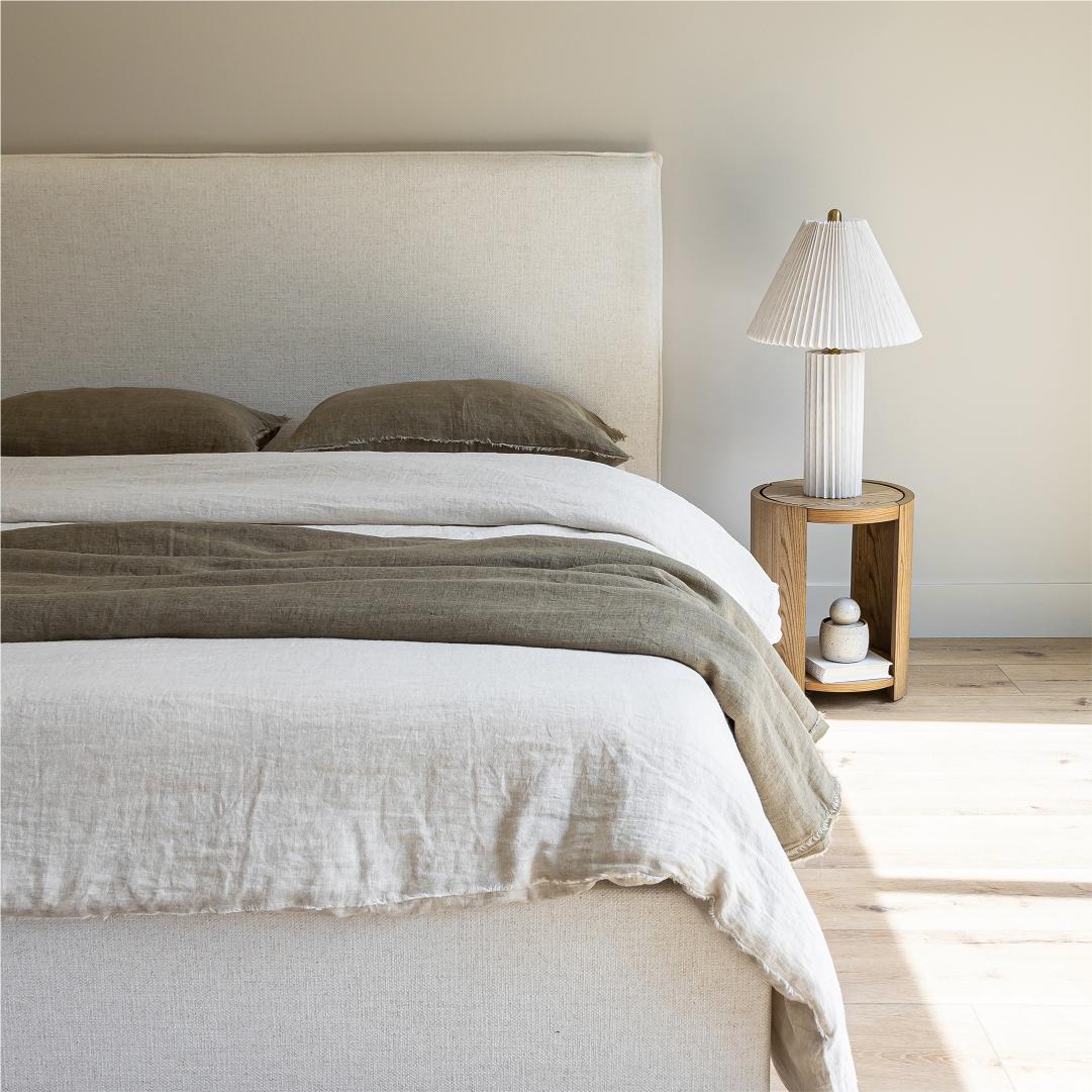 Julia Double Storage Bed - Cream
