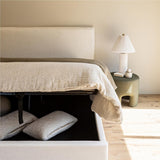 Julia Queen Storage Bed - Cream