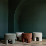 Ginger Ottoman - Velvet Natural
