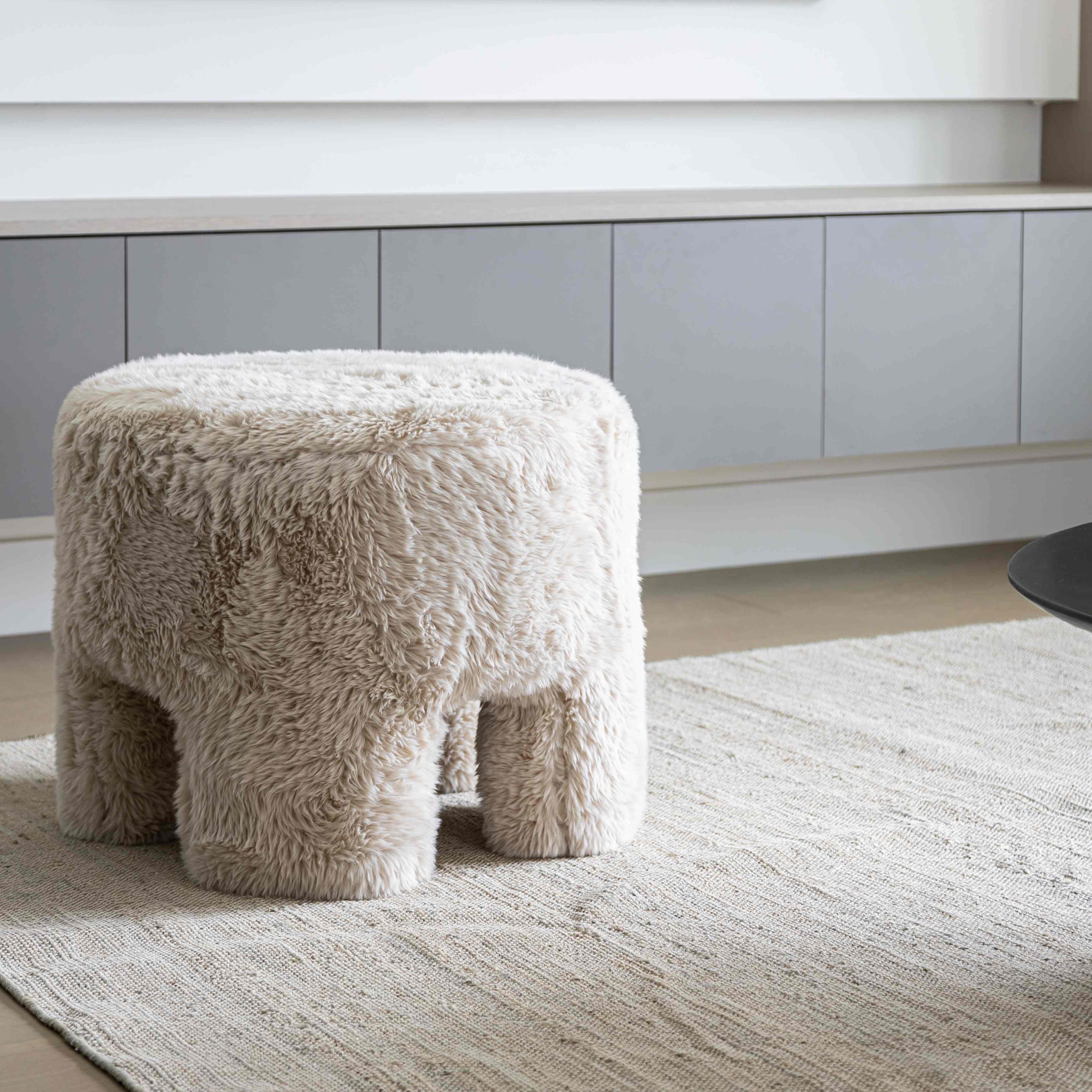 Ginger Ottoman - Downy Cream