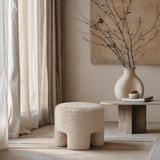Ginger Ottoman - Downy Cream