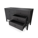 Hara 6 Drawer Dresser - Black