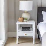 Hara 1 Drawer Accent Table - White