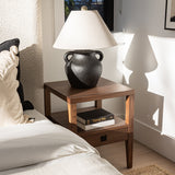 Hara 1 Drawer Accent Table - Frozen Walnut