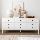 Hara 9 Drawer Dresser - White