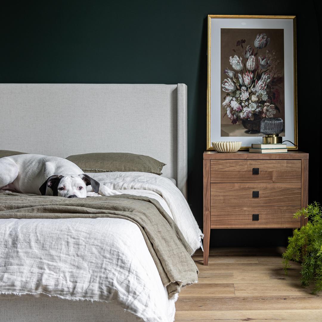 Josie Queen Storage Bed - Cream