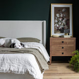 Josie Queen Storage Bed - Cream