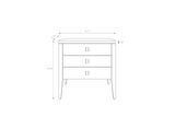 Hara 3 Drawer Dresser - Frozen Walnut