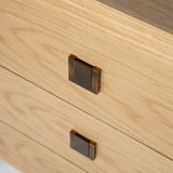 Hara 5 Drawer Tall Dresser - Natural Oak