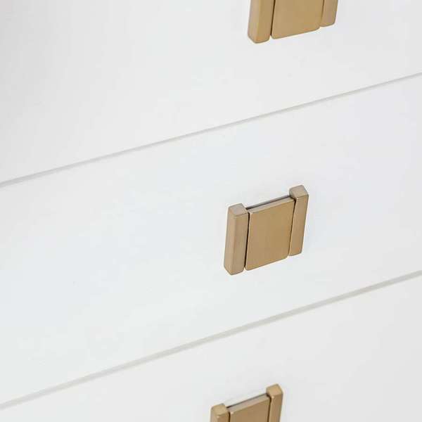 Hara 5 Drawer Tall Dresser - White