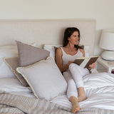 Julia King Bed - Cream