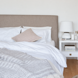 Julia King Storage Bed - Light Fawn