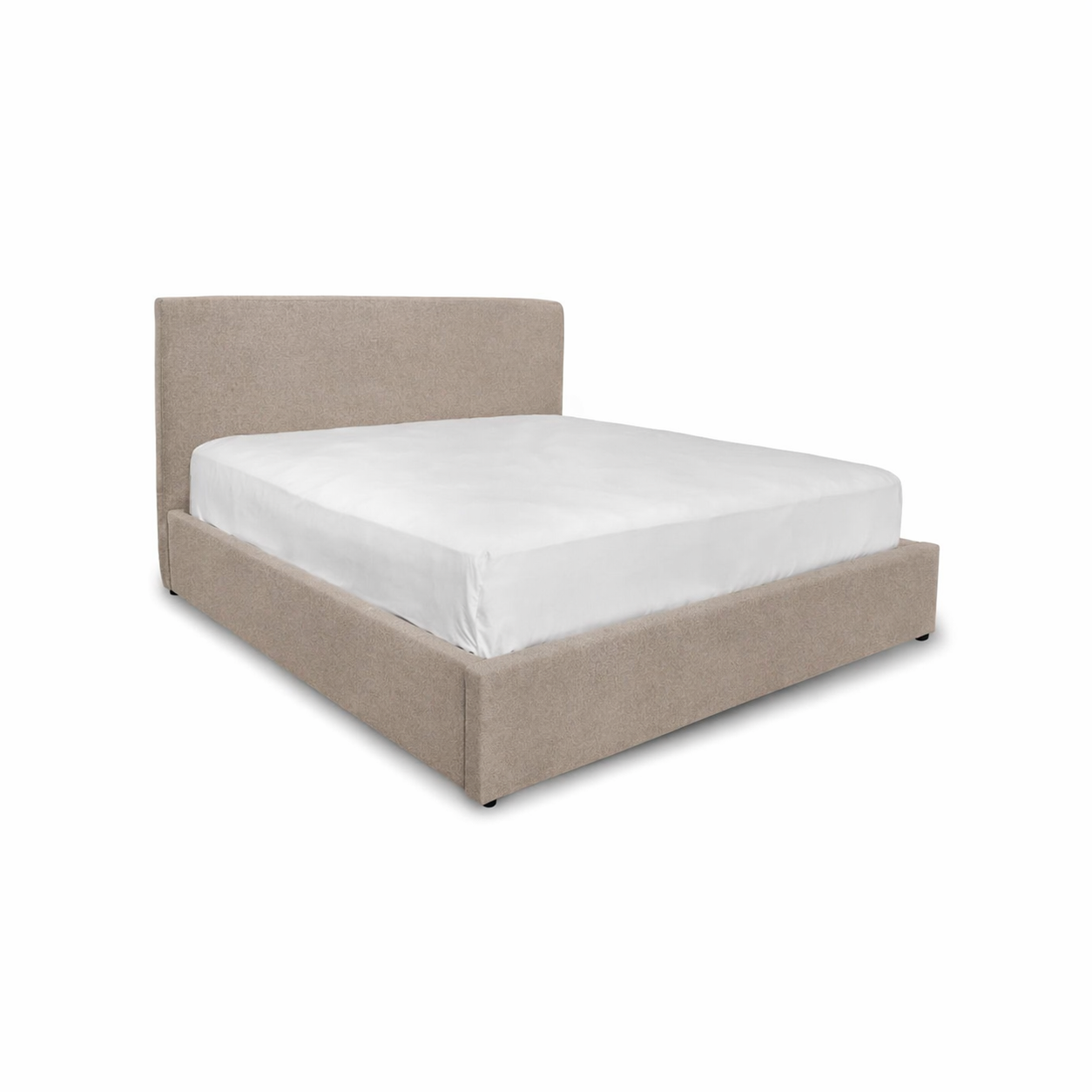 Julia King Bed - Light Fawn