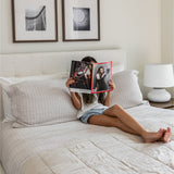 June Double Storage Bed - Cream