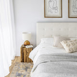 June Queen Storage Bed - Cream
