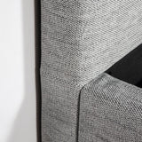 Justin King Bed - Stone