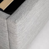 Justin King Bed - Stone