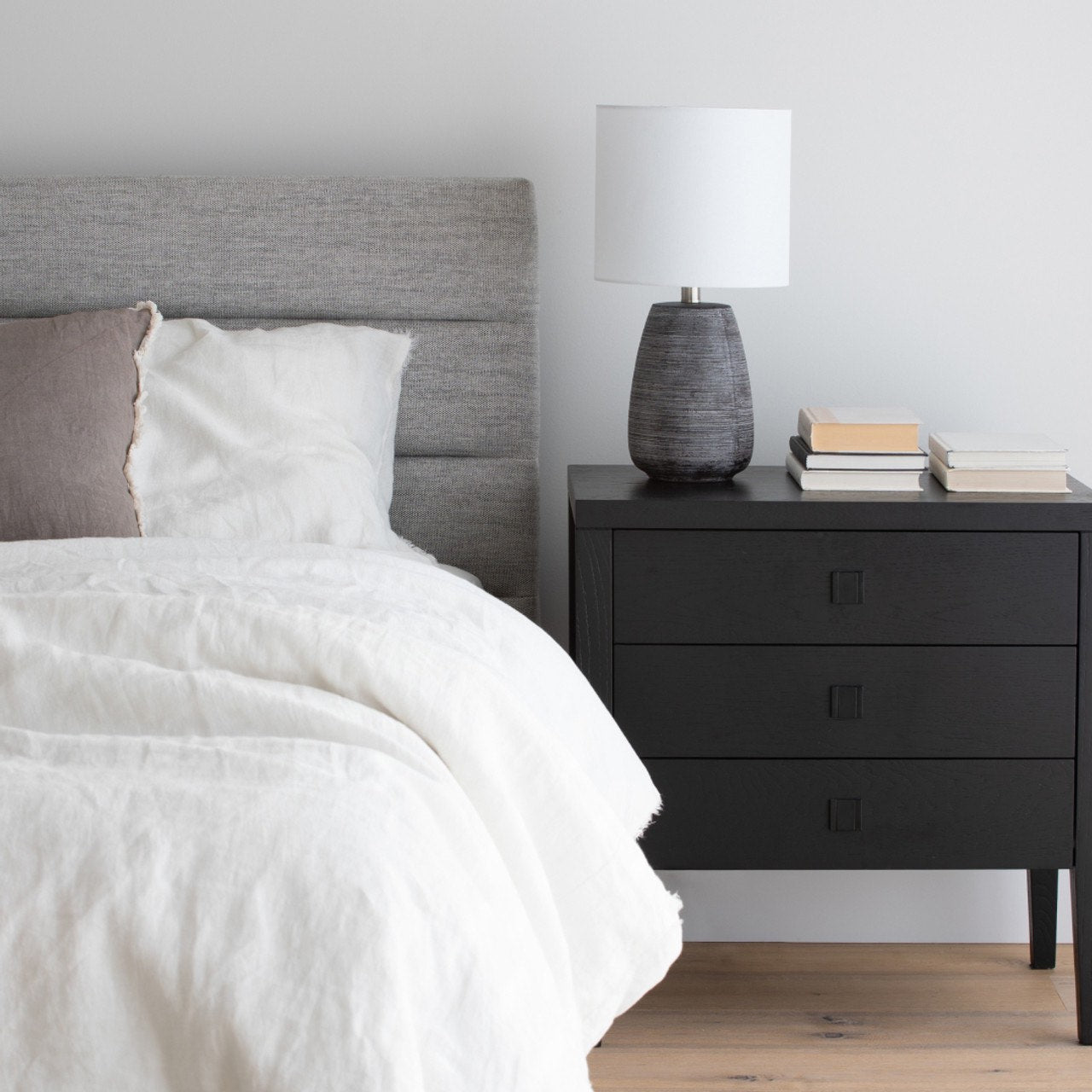 Justin King Bed - Stone