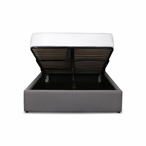 Justin Queen Storage Bed - Dark Greige