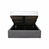 Justin Queen Storage Bed - Dark Greige