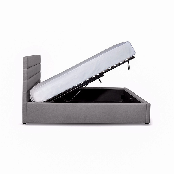 Justin King Storage Bed - Dark Greige