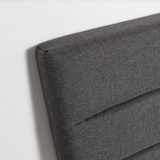 Justin King Bed - Dark Greige