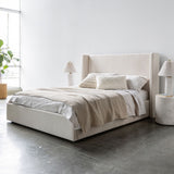 Lourdes Queen Storage Drawer Bed - Cream