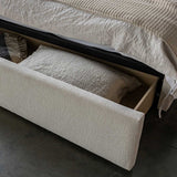 Lourdes Queen Storage Drawer Bed - Cream
