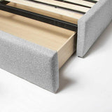 Lourdes King Storage Drawer Bed - Dune