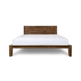 Luna Wood Tool-Free Double Bed - Coffee