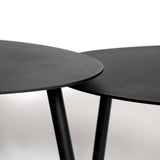 Malibu Coffee Table Set of 2 - Black