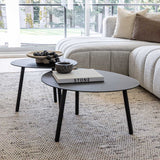 Malibu Coffee Table Set of 2 - Black