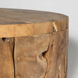 Natura Flow Round Coffee Table - Bleached