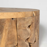 Natura Flow Round Coffee Table - Bleached