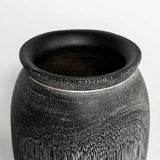 Natura Torino Vase Short - Black Teak